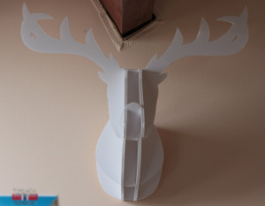 tête de cerf en carton