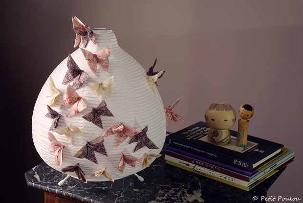 Une lampe en origami.