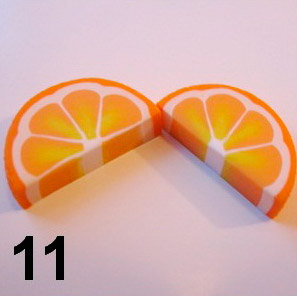 orange en pâte fimo facile