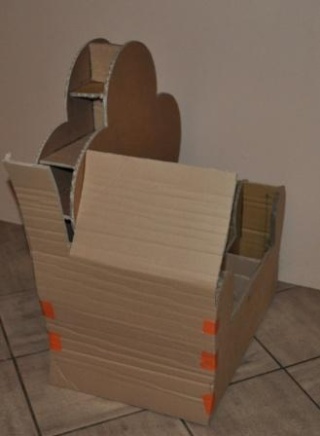 faire un fauteuil en carton 