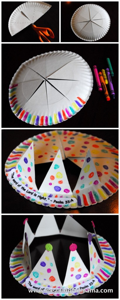 couronne assiette carton