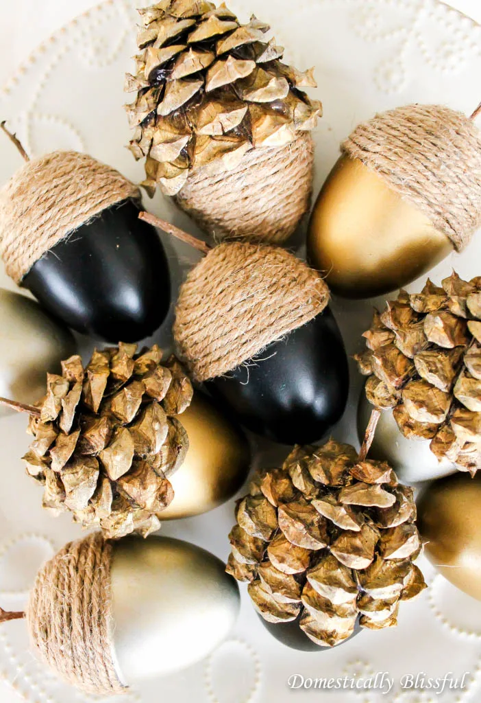 Kit Décoration Glands Automne - Lot De 8 | Activité DIY Enfants | Mousse Autocollante, Ruban | Dès 3 Ans - 8