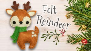 renne feutrine deco noel