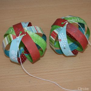 boule de noel en papier diy