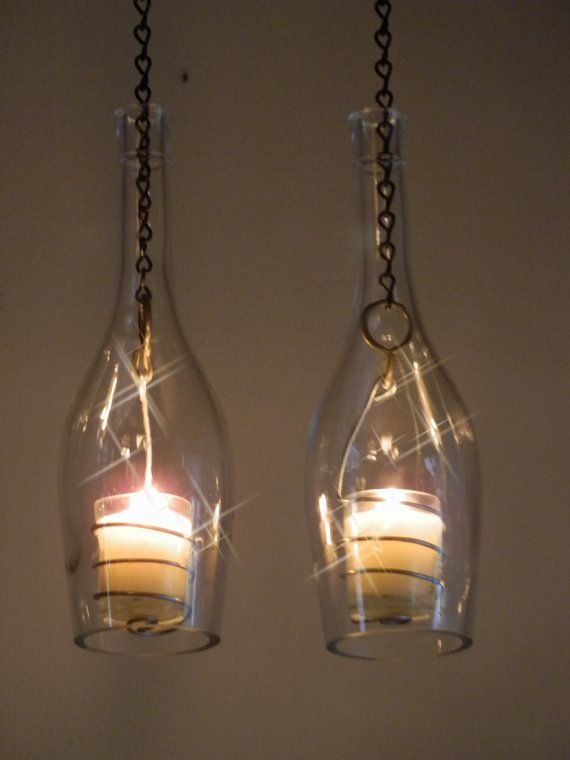 luminaire bouteille verre