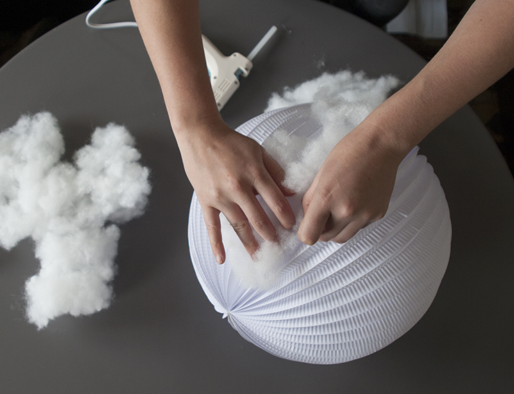 DIY Lampe nuage - Comment faire un luminaire en forme de nuage