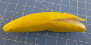 faire facilement banane feutrine