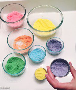 bombe de bain violet