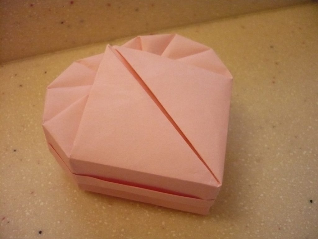 boite coeur origami