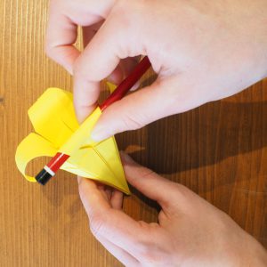 fleur de lys en papier origami