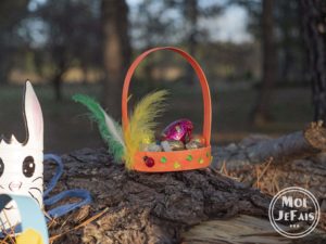 bricolage enfant panier de Pâques 1