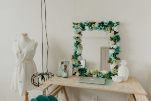 miroir fleurs diy