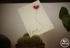 carte st valentin diy