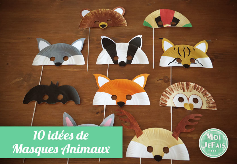 DIY Comment faire un masque animaux ? Les animaux de la forêt