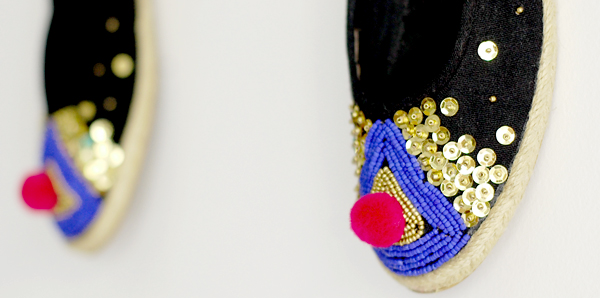 Espadrilles perlées