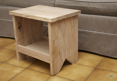 fabriquer un tabouret en chêne