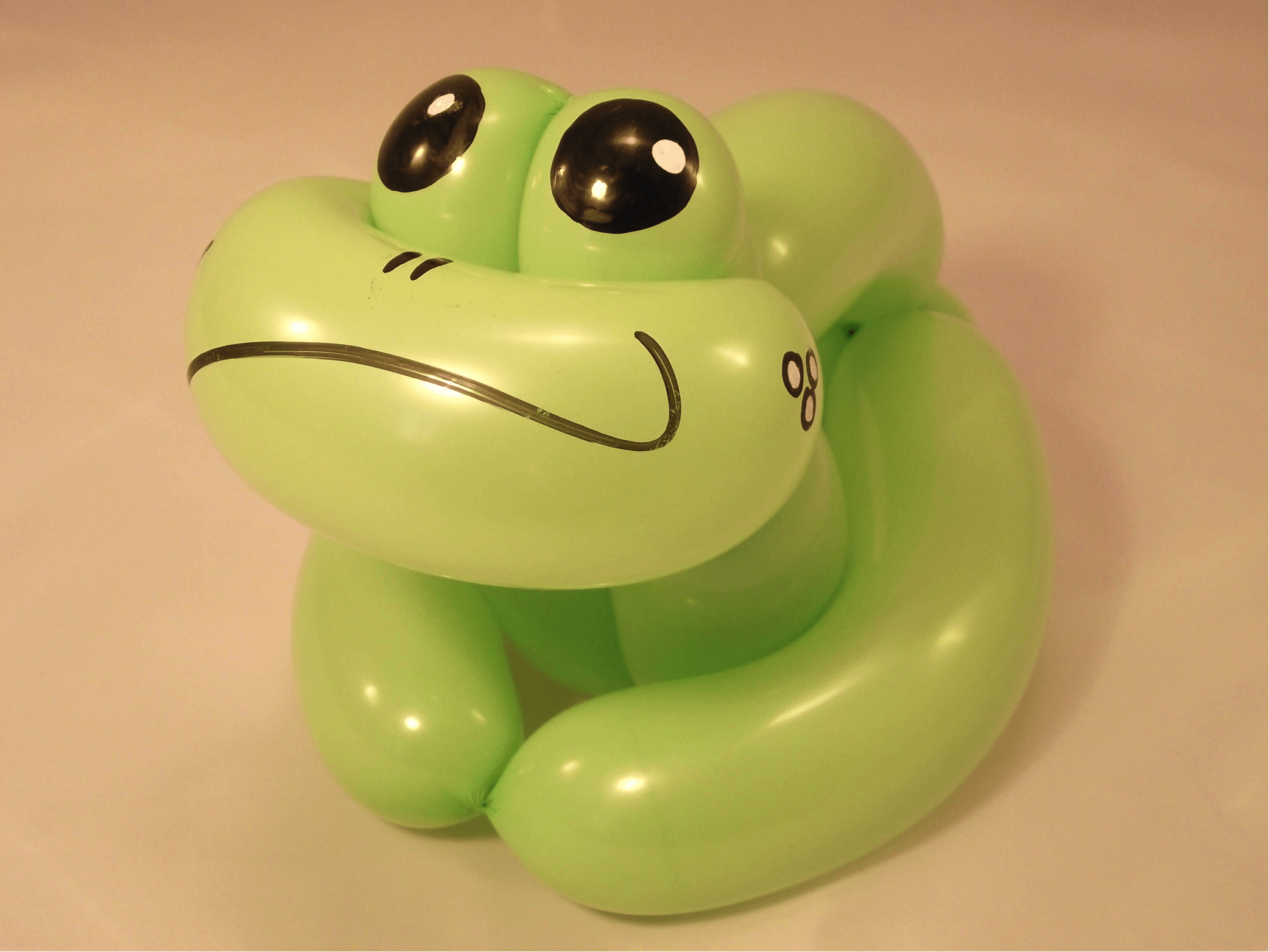 sculpture sur ballon : grenouille