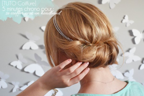 coiffure avec headband