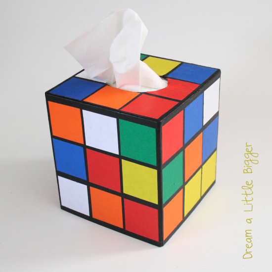 DIY boîte à mouchoirs rubik's cube