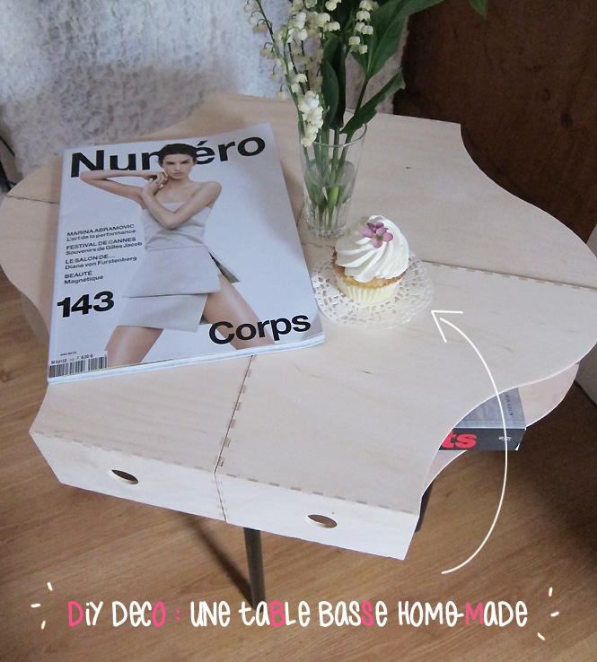 DIY table avec des ranges revues
