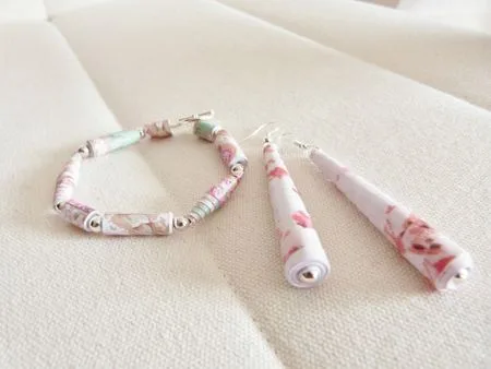 bijoux en papier DIY