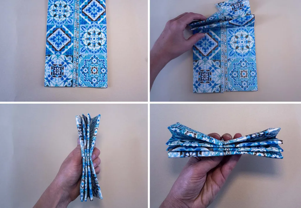pliage serviette etoile 2