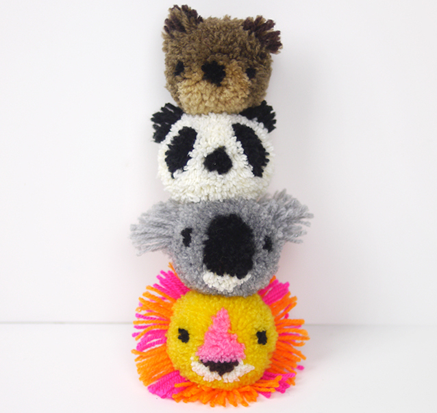 Les pompons animaux.