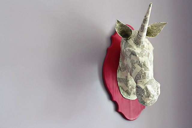 licorne papier maché 25