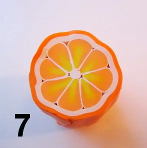 faire tranche orange fimo