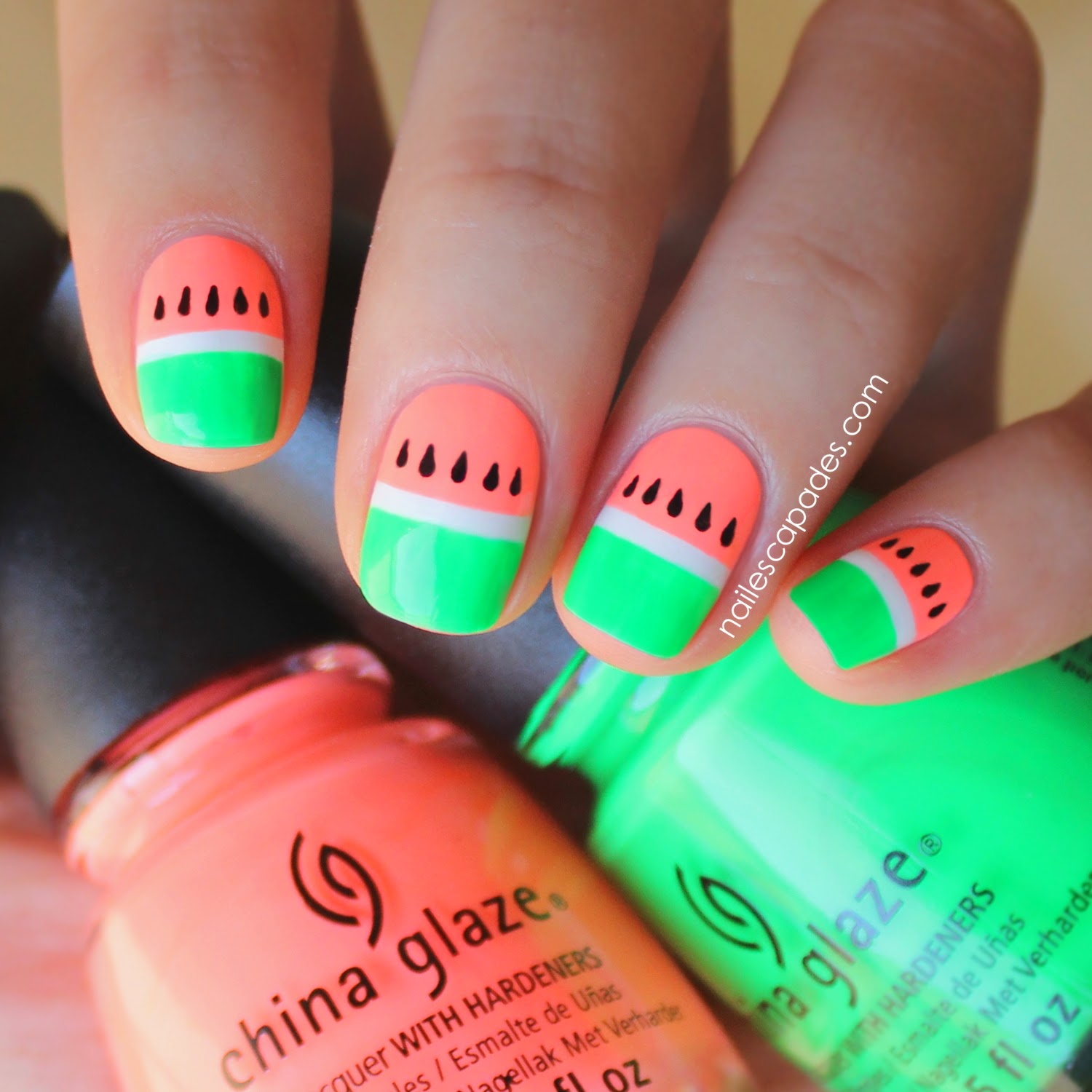 Nails Art - Pastèque
