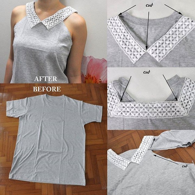 t shirt dentelle