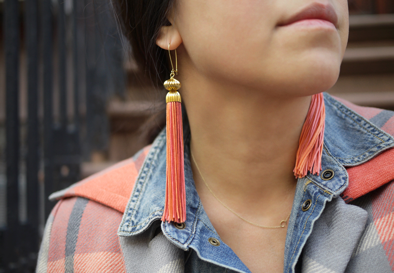 boucles d'oreille pompon