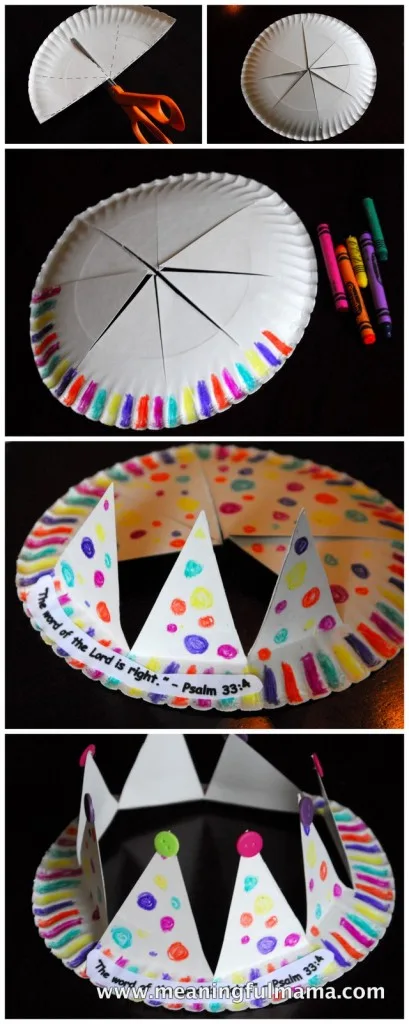 couronne assiette carton