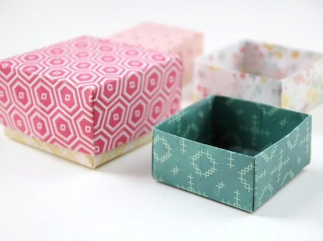 boite en papier origami