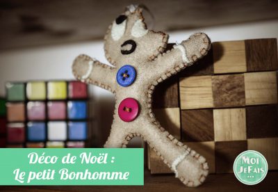 bonhomme en pain d'epices en feutrine