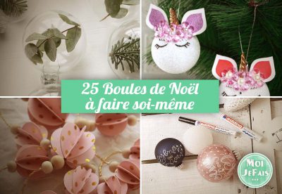 boule de noel à faire soi même