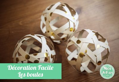 boules en papier décoration