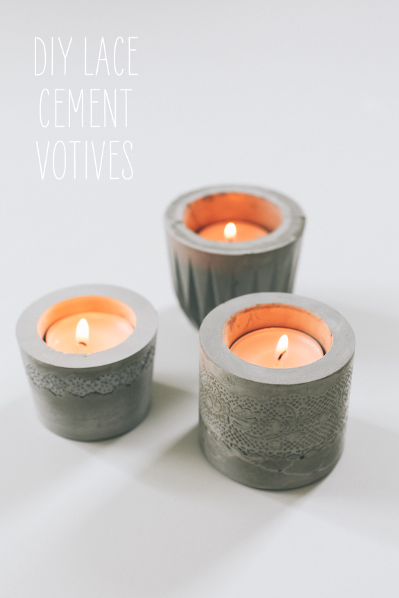 bougoir en ciment diy