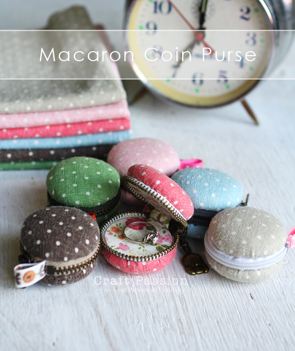 diy porte monnaie macaron