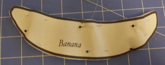 réaliser banane feutrine