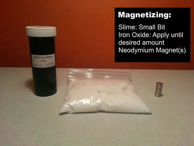 slime magnétique borax