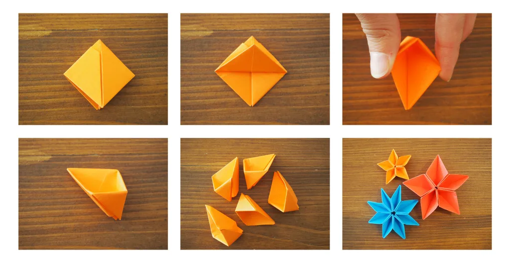 fleur en origami-4