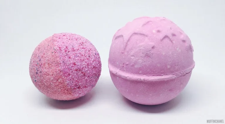 bombe de bain colorée