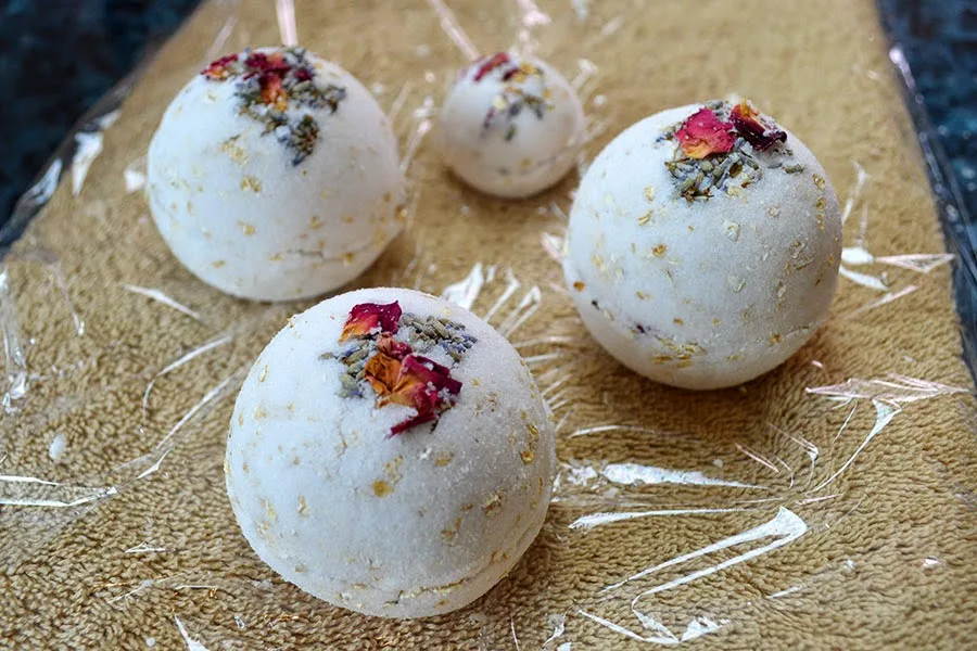 bombe de bain faite maison