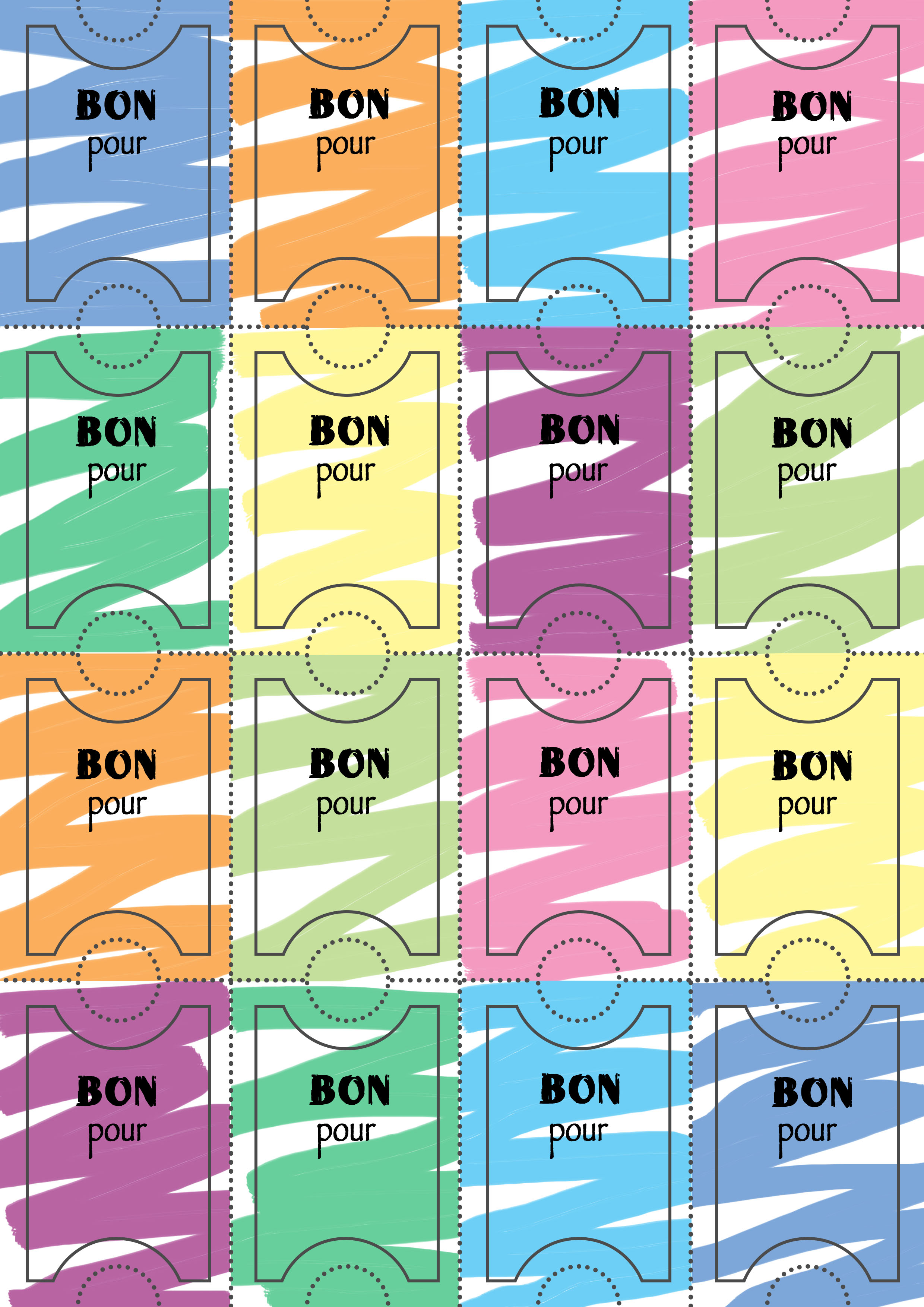 bons non-remplis couleur 2