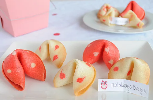 cookies fortune st valentin