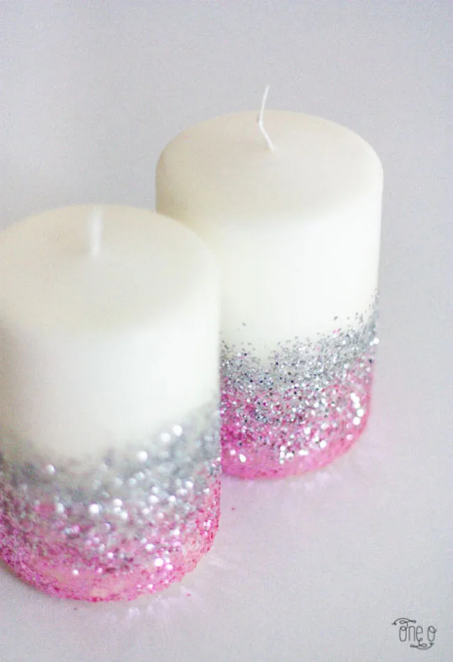 decoration st valentin bougie