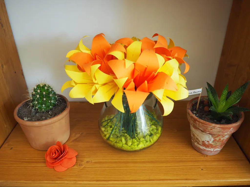 bouquet fleur de lys origami