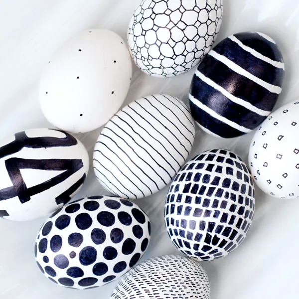 oeufs de paques moderne