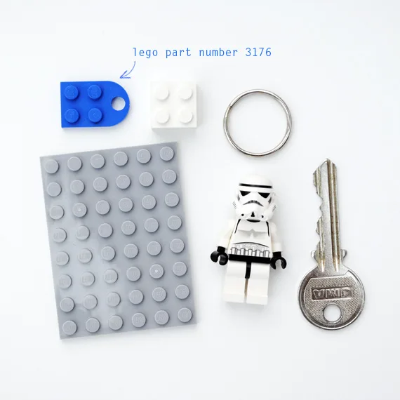 diy porte clé lego